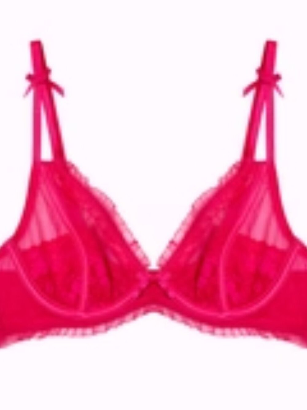 Playful Promises Lace & Frill Bra - 36DDD - NWT